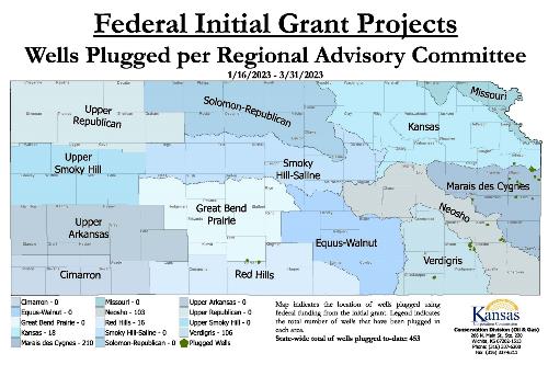 Wells Plugged per Regional Advisory Committee 03.31.2023